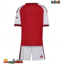 Camisa de Futebol Arsenal Equipamento Principal Infantil 2026-27 Manga Curta (+ Calças curtas)